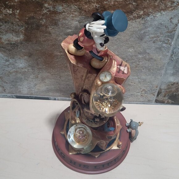 Walt Disney Mickey Mouse 100th Year Celebrating A Legacy Water Globe Statue - Picture 3 of 16